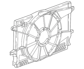 39009025 Gm Genuine Engine Cooling Fan Shroud 39009025 Gm Genuine Engine Cooling Fan Shroud