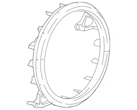 84243708 Gm Genuine Engine Cooling Fan Rear Shroud