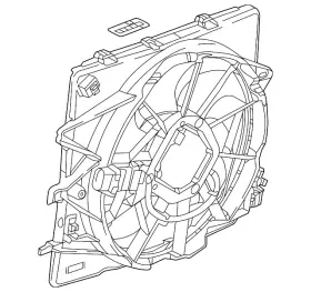 85063502 Gm Genuine Engine Cooling Fan Assembly