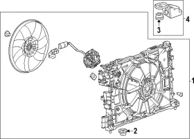 85779307 Gm Genuine Engine Cooling Fan Assembly