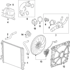 86579041 Gm Genuine Engine Cooling Fan Assembly 86579041 Gm Genuine Engine Cooling Fan Assembly
