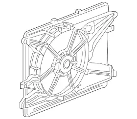 89019142 Gm Genuine Engine Cooling Fan Shroud
