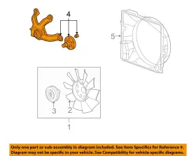 12593813 Gm Oem 04-06 Srx Sts Cooling Fan-adapter
