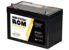 Gp-agm-100-12v Go Power 76285 - 100 Amp Hour 12 Volt Agm Battery