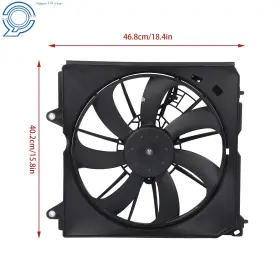 Hp146952 Happy19star Driver Side A/c Cooling Fan Assembly With Shroud For Acura Tlx 2015 2016 2017-2020
