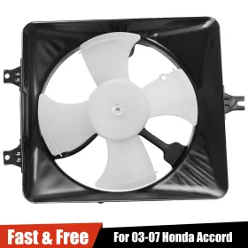 Tp161574cn Hert1xhm Condenser Ac Radiator Cooling Fan Assembly For 2003-2007 Honda Accord Passenger #2