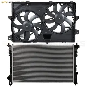 10382698 Higher-autoparts For 2007-2014 Ford Edge 2007-2011 Lincoln Mkx Electric Radiator Cooling Fan Kit