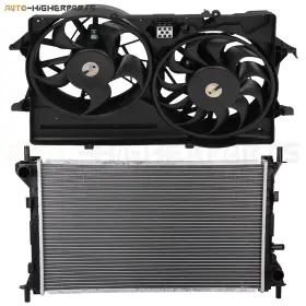 10382722 Higher-autoparts For 2003-2004 Ford Focus Electric Aluminum Radiator Cooling Fan Kit 10382722 Higher-autoparts For 2003-2004 Ford Focus Electric Aluminum Radiator Cooling Fan Kit