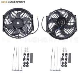10393249 Higher-autoparts For 2009-2015 Audi Q5 Radiator Condenser Cooling Fan 10 Inch Universal