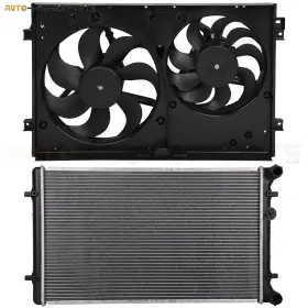 10393253 Higher-autoparts For 2000-2006 Audi Tt Quattro Radiator Cooling Fan Kit