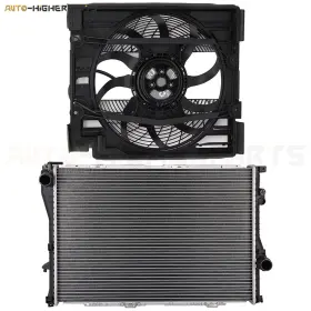 10393260 Higher-autoparts For 2001-2003 Bmw 525i Electric Engine Radiator Cooling Fan Kit