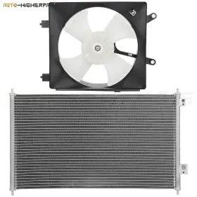 10393264 Higher-autoparts For 2001-2005 Honda Civic Electric Ac Condenser And Right Side Cooling Fan Kit 10393264 Higher-autoparts For 2001-2005 Honda Civic Electric Ac Condenser And Right Side Cooling Fan Kit