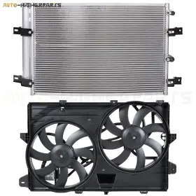 10393265 Higher-autoparts For 2007-2012 Ford Edge 2007-2011 Lincoln Mkx Ac Condenser Cooling Fan Kit