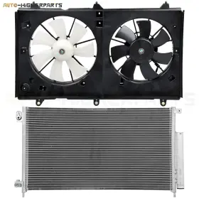 10393271 Higher-autoparts For 2003-2007 Honda Accord 2.4l Electric Ac Condenser Cooling Fan Kit