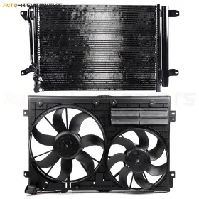 10393287 Higher-autoparts For 2012-2014 Volkswagen Beetle 2.0l Ac Condenser Cooling Fan Kit