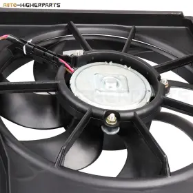 10395478 Higher-autoparts For 2009-2010 Volkswagen Jetta Electric Radiator Condenser Cooling Fan Kit #2