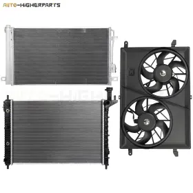 10395481 Higher-autoparts For 2009-2017 Chevrolet Traverse Electric Radiator Condenser Cooling Fan Kit