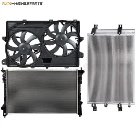 10395483 Higher-autoparts For 2007-2012 Ford Edge Radiator Condenser Cooling Fan Kit