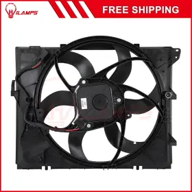 10887494 Hilamps For 2007 2008 2009 2010-2013 Bmw 328i Electric Radiator Cooling Fan Assembly #2