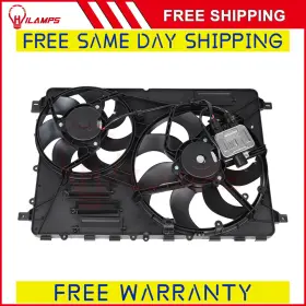 10940961 Hilamps For 08-16 Volvo S80 V60 V70 Xc60 Xc70 Electric Radiator Condenser Cooling Fan