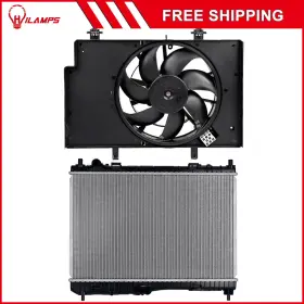 10973900 Hilamps For 2011-2018 Ford Fiesta Electric Radiator Cooling Fan Kit Front 12v