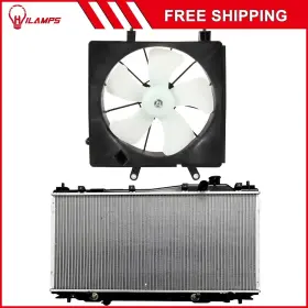 10978461 Hilamps For 2001-2005 Honda Civic Electric Radiator Cooling Fan Kit Front 12v 10978461 Hilamps For 2001-2005 Honda Civic Electric Radiator Cooling Fan Kit Front 12v