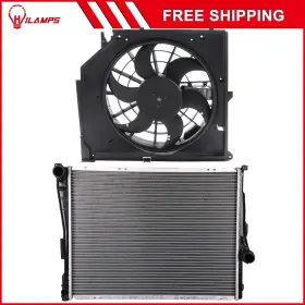 10978466 Hilamps For 01-05 Bmw 320i 325i 330ci 325xi 330i Electric Radiator Cooling Fan Kit