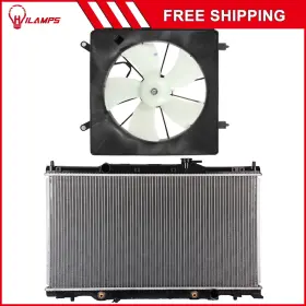 10980447 Hilamps For 02-06 Honda Cr-v 03-06 Element Electric Radiator Cooling Fan Kit Front