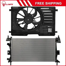 10981641 Hilamps For 2013-2017 Ford Focus Electric Radiator Cooling Fan Kit Front 12v 10981641 Hilamps For 2013-2017 Ford Focus Electric Radiator Cooling Fan Kit Front 12v