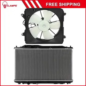 10983290 Hilamps For 2006-2011 Honda Civic Electric Radiator Cooling Fan Kit Front 12v