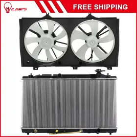 10983291 Hilamps For 07-11 Toyota Camry 05-12 Avalon 09-14 Venza Radiator Cooling Fan Kit Front
