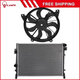 10983292 Hilamps For 2009-2018 Dodge Journey Electric Radiator Cooling Fan Kit Front 12v