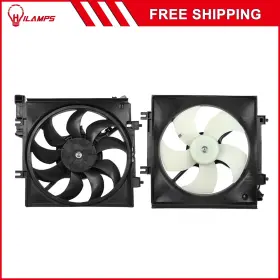10985985 Hilamps For 2008-2011 Subaru Impreza Electric Radiator Condenser Cooling Fan Assembly