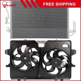 10985988 Hilamps For 08-11 Mazda Tribute Mercury Mariner Ford Escape Ac Condenser Cooling Fan Kit