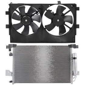 10986935 Hilamps For 08-15 Mitsubishi Lancer 07-08 Outlander Ac Condenser Cooling Fan Kit