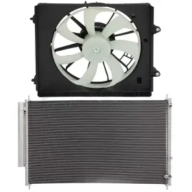 10986937 Hilamps For 2011-2017 Honda Odyssey Electric Ac Condenser Cooling Fan Kit Front 12v