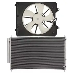 10988315 Hilamps For 2011-2017 Honda Odyssey Ac Condenser Cooling Fan Kit Front 12v