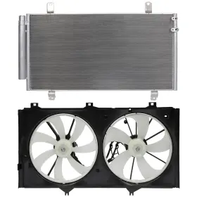 10988323 Hilamps For 13-15 Lexus Es350 Toyota Avalon Ac Condenser Cooling Fan Kit