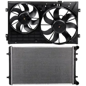 10988810 Hilamps For 05-06 Audi Tt Quattro Volkswagen Jetta 03-06 Golf Radiator Cooling Fan Kit