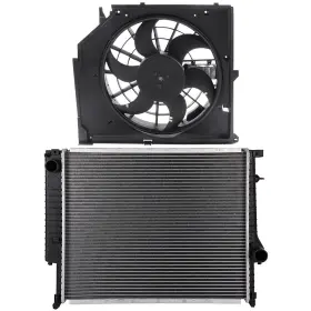 10988814 Hilamps For 1999 Bmw 323i 328i Electric Radiator Cooling Fan Kit Front 12v