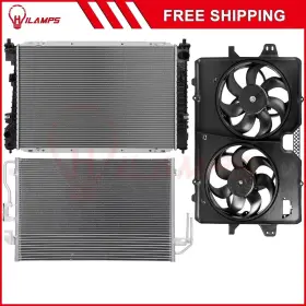 10988816 Hilamps For 2011 Mazda Tribute Mercury Mariner Radiator Condenser Cooling Fan Kit