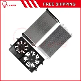 10989757 Hilamps For 08-12 Chevrolet Malibu 07-09 Saturn Aura Radiator Condenser Cooling Fan Kit 10989757 Hilamps For 08-12 Chevrolet Malibu 07-09 Saturn Aura Radiator Condenser Cooling Fan Kit