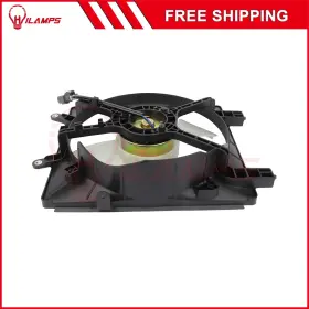 10990381 Hilamps For 2001-2005 Honda Civic Radiator Condenser Cooling Fan Assembly Front Rh Lh