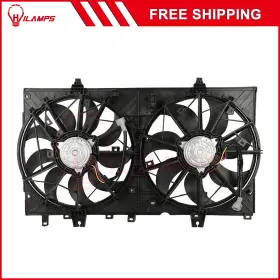 11380577 Hilamps For 2014-2018 Nissan Rogue 2015-2017 X-trail Radiator Condenser Cooling Fan