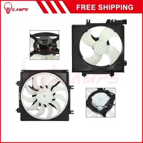 12953572 Hilamps For 2008-2011 Subaru Impreza 2.5l H4 Radiator Condenser Cooling Fan Assembly
