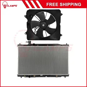 13090136 Hilamps Electric Radiator Cooling Fan Kit For 2007 2008 2009 Honda Cr-v 4-door 2.4l L4