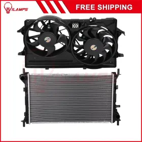 13090145 Hilamps Electric Radiator Cooling Fan Kit For 2003-2004 Ford Focus 2.0l L4