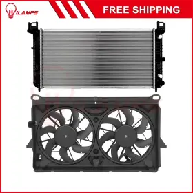 13090150 Hilamps Radiator Cooling Fan Kit Fits 2007-2013 Chevrolet Avalanche 2008-2009 Hummer H2