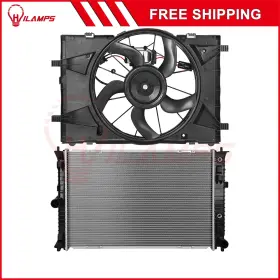 13090289 Hilamps Radiator Cooling Fan Kit Fits 2010-2012 Ford Fusion 2011-2012 Lincoln Mkz 2.5l