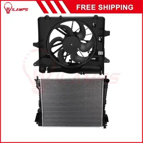 13090330 Hilamps Electric Radiator Cooling Fan Kit For 2005 2006 2007 -2014 Ford Mustang 2-door